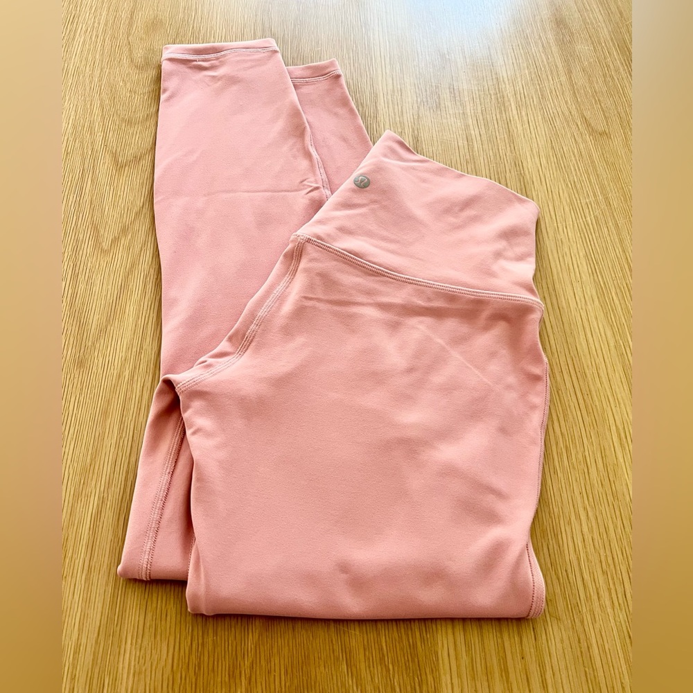 Lululemon Align Leggings 25” Size 6 Pink Puff